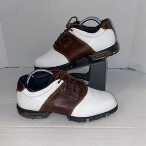 2008 Nike SP-8 Tour Saddle 314898-121 Size 9 Mens White Leather Golf Shoes